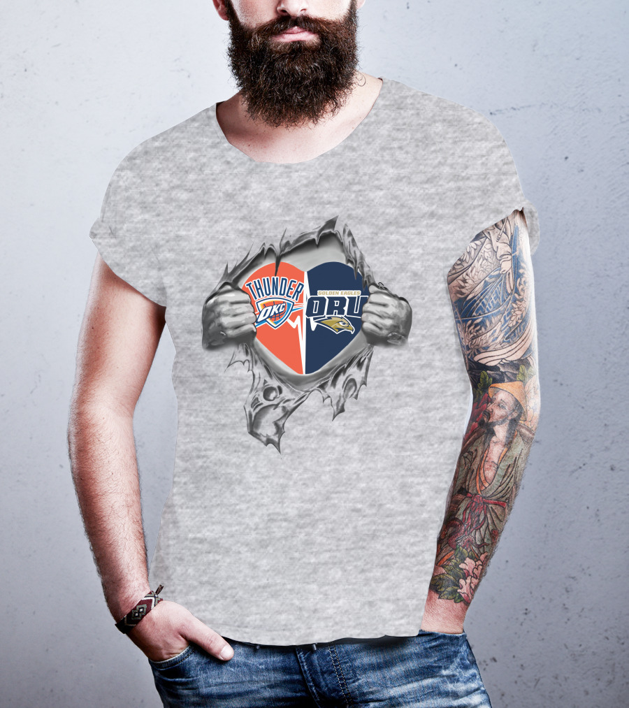 Thunder Okc Oru Golden Eagles It's In My Heart T-Shirt