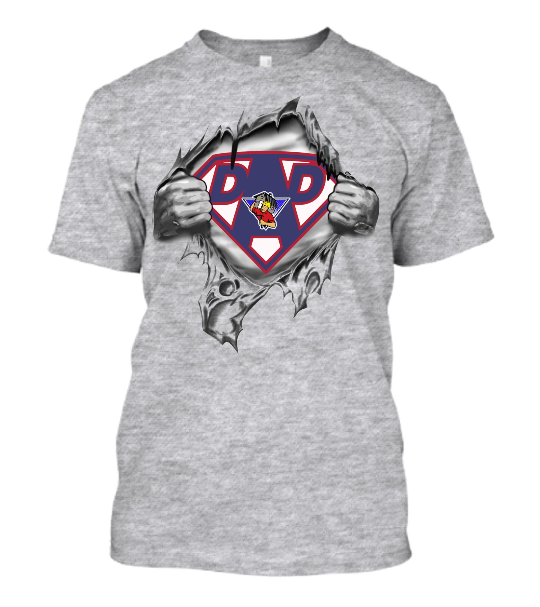 Construction Super Dad Superman Logo Inspiration T-Shirt