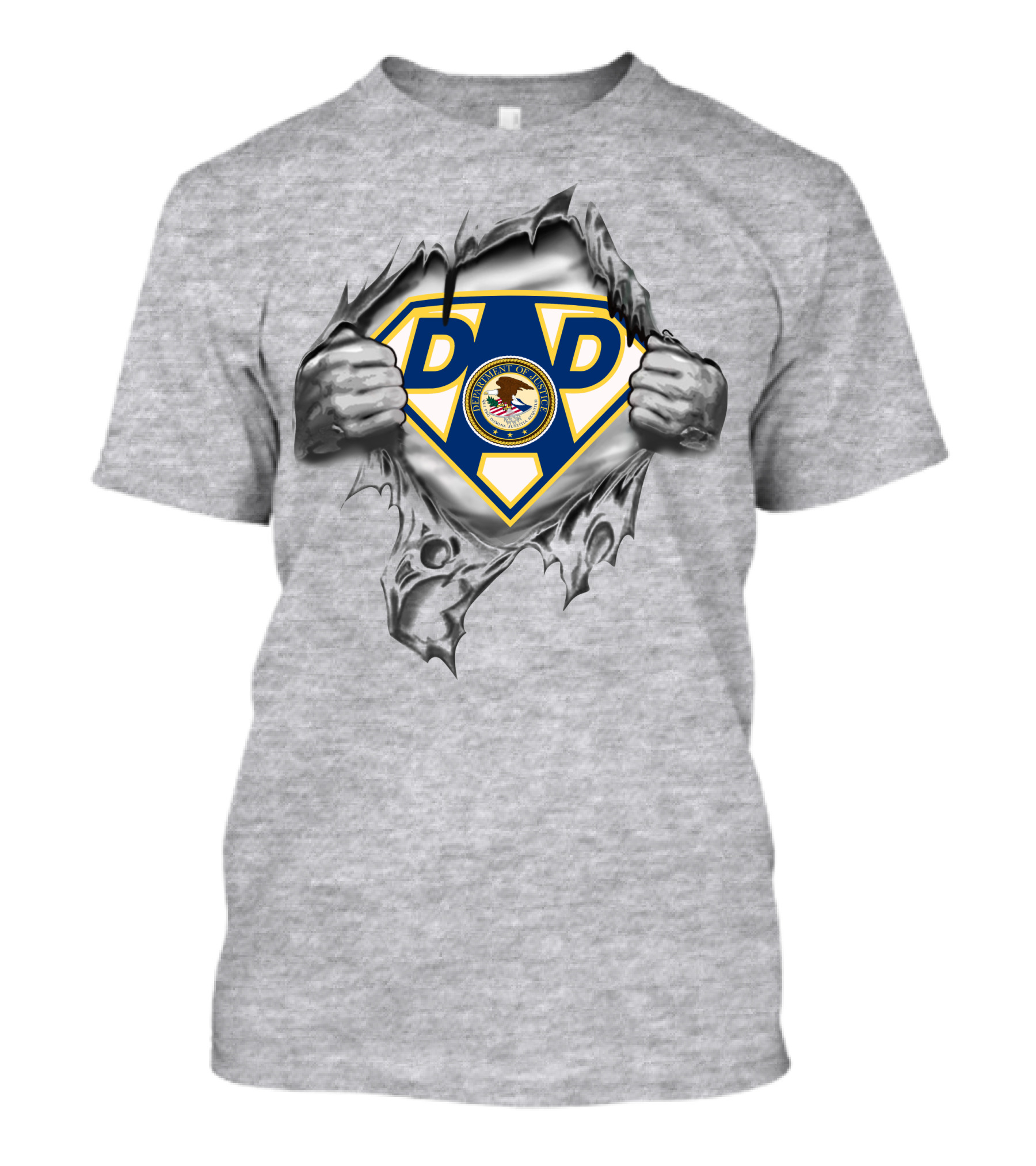 Lawyer Super Dad Department Of Justice Seal T-Shirt