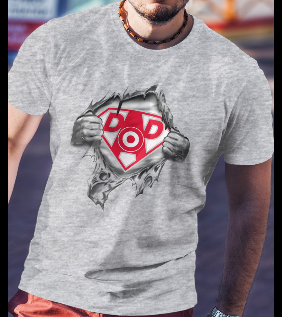 Super Dad 413 Target Logo Shield Tear T-Shirt