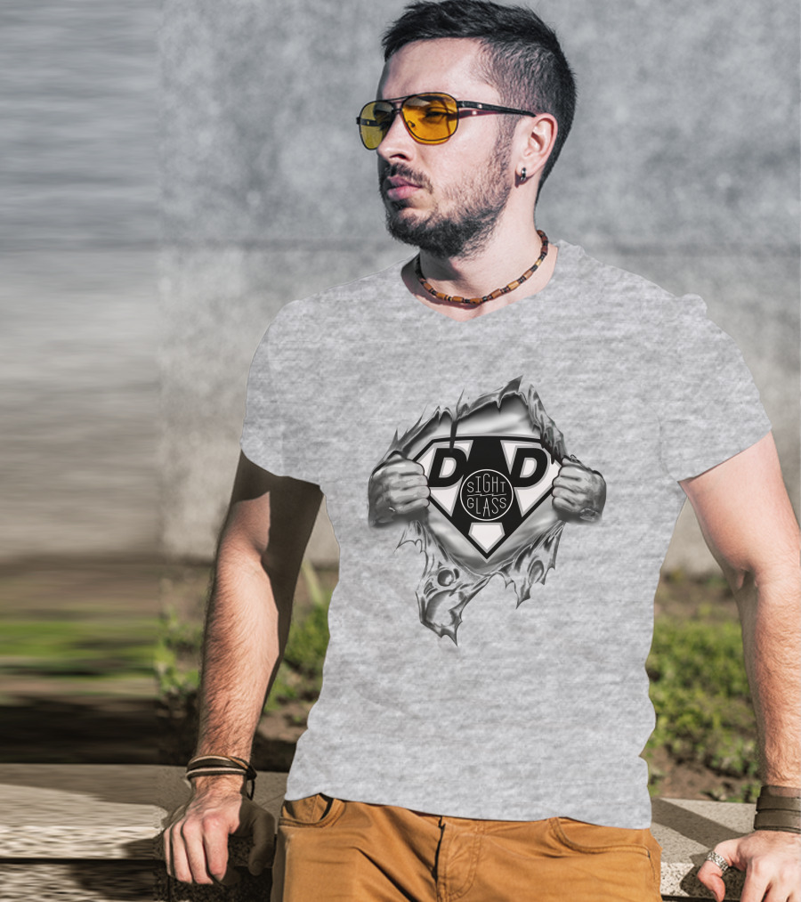Cafe Sightglass Super Dad Logo Superman Symbol T-Shirt