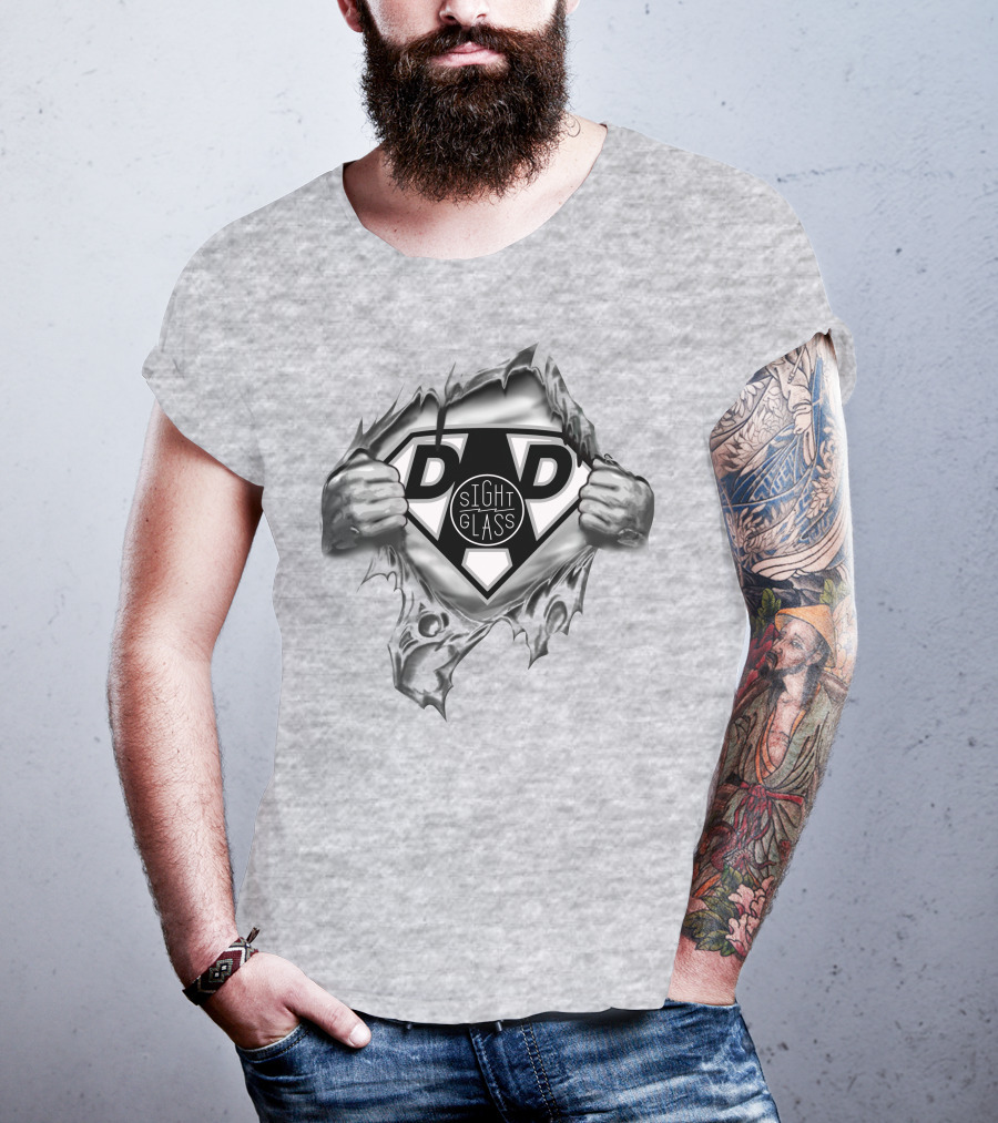Cafe Sightglass Super Dad Logo Superman Symbol T-Shirt