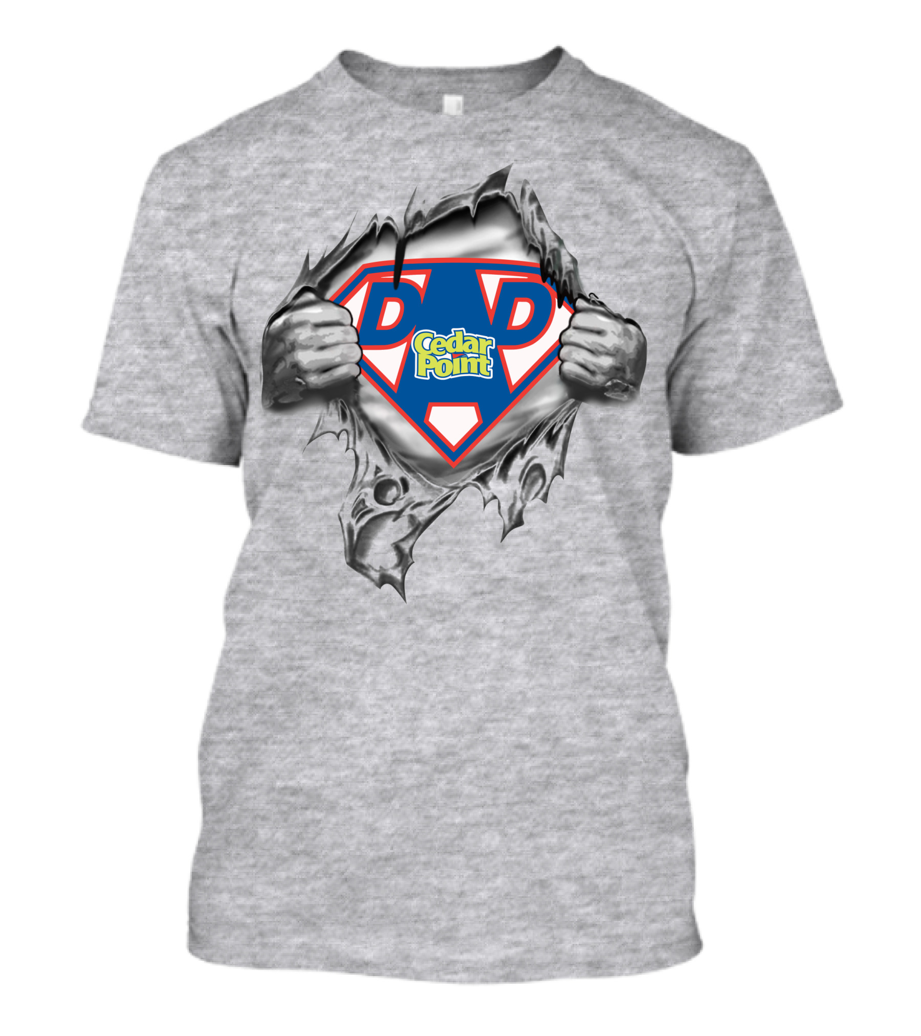 Cedar Point Super Dad Shield Logo 426 T-Shirt