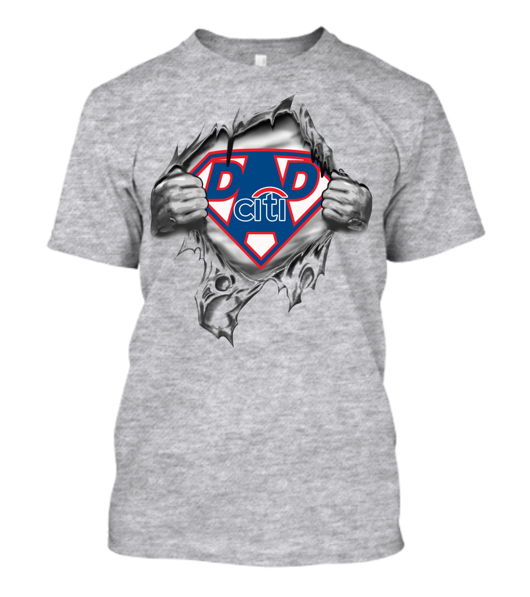 Citi Super Dad Emblem With Torn T-Shirt