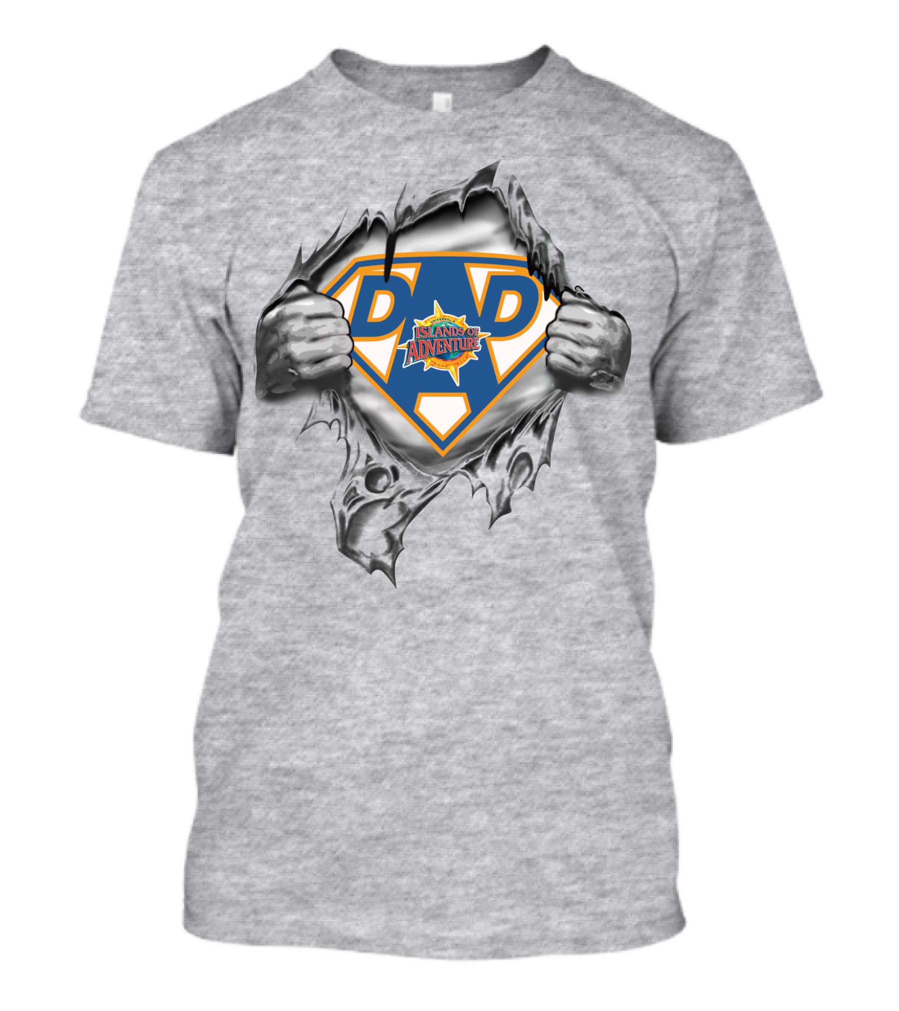 Island Of Adventure Super Dad Hero T-Shirt