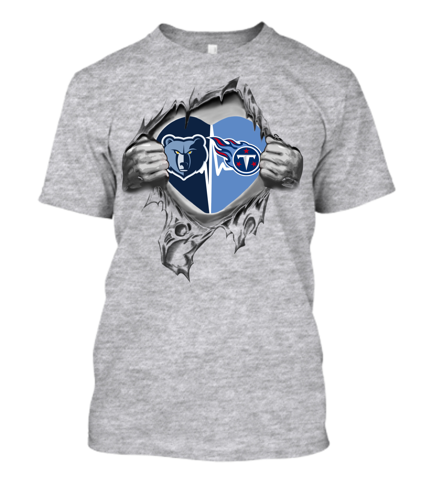 Memphis Grizzlies Titans Heart T-Shirt