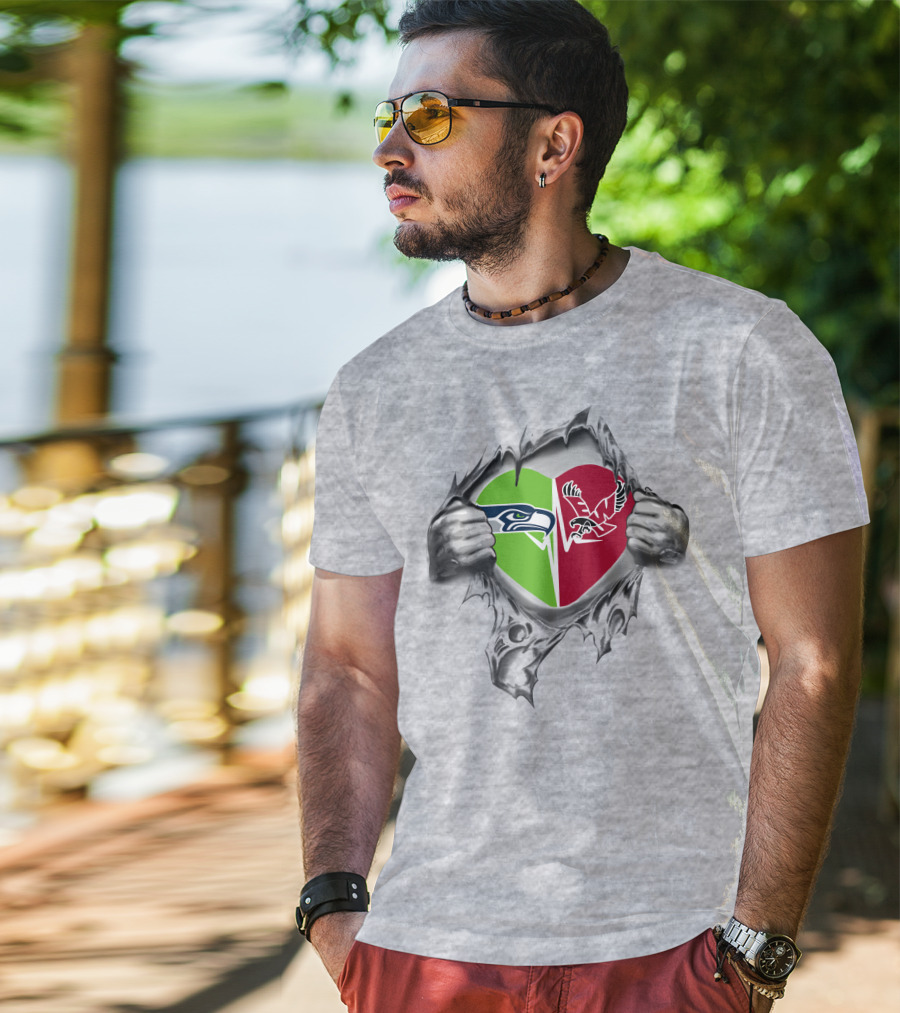 Seahawks Eastern Washington Eagles It's In My Heart T-Shirt
