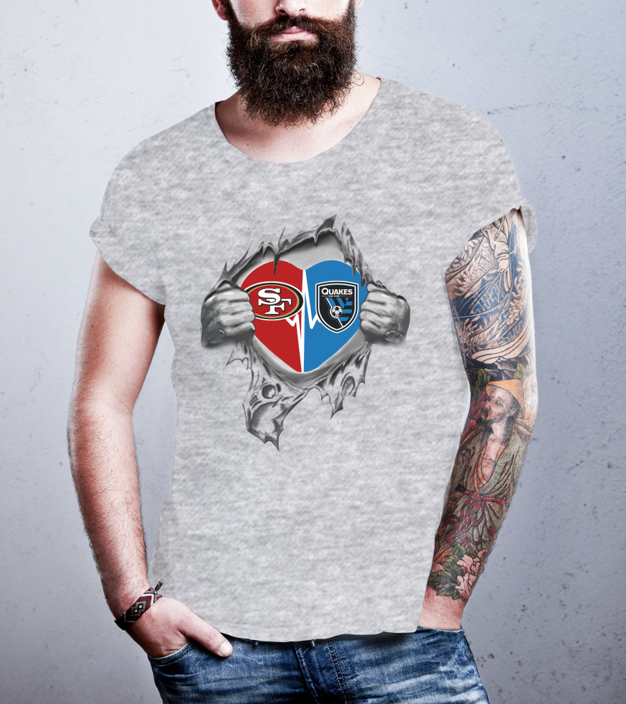 49ers San Jose Earthquakes It's In My Heart T-Shirt