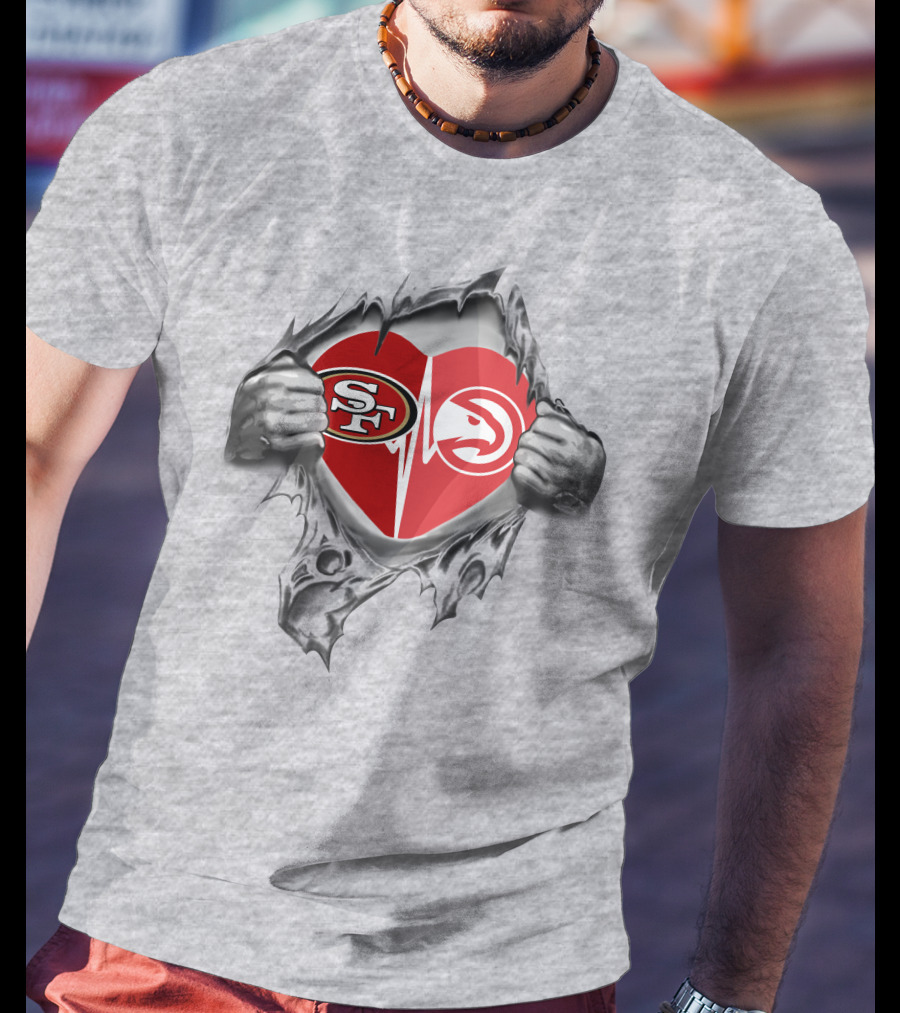 49ers Atlanta Hawks Heartfelt Loyalty Passion T-Shirt