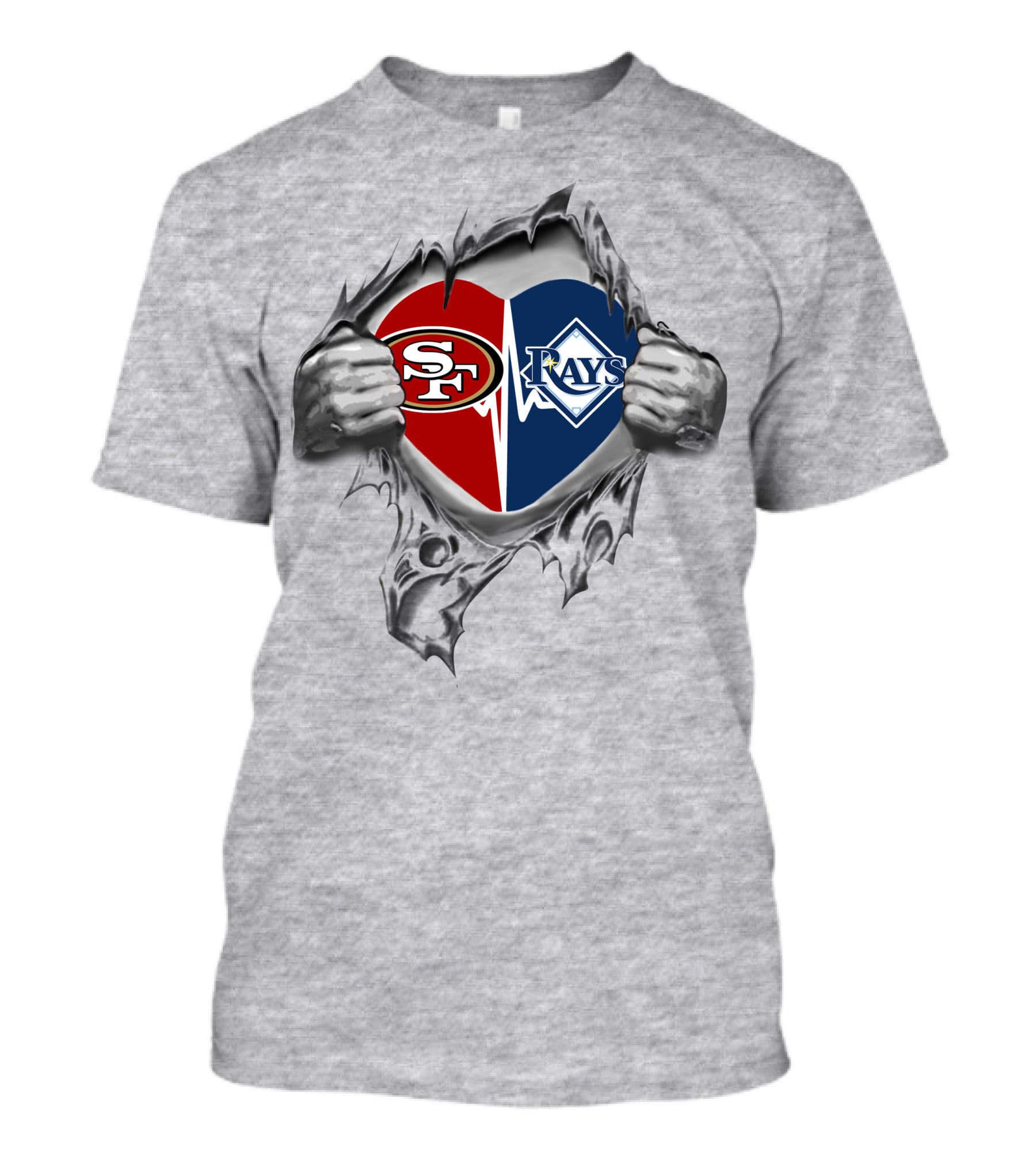 49ers Rays Heart Harmony T-Shirt