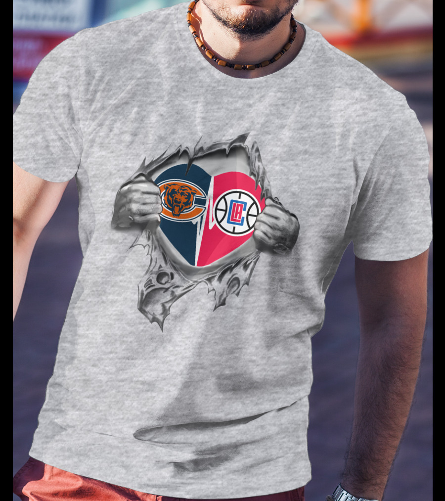 Bears La Clippers Heart Logo In My Heart T-Shirt