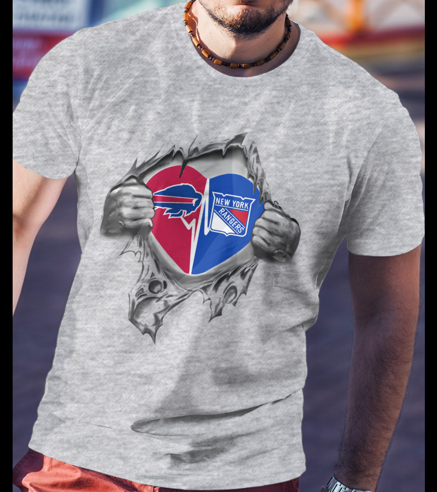 Bills New York Rangers It's In My Heart T-Shirt