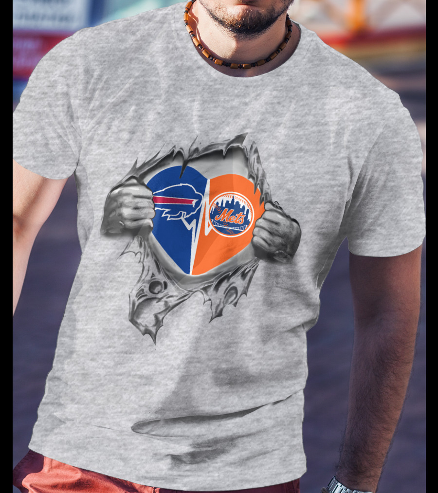 Bills Mets Heartbeat Passion T-Shirt