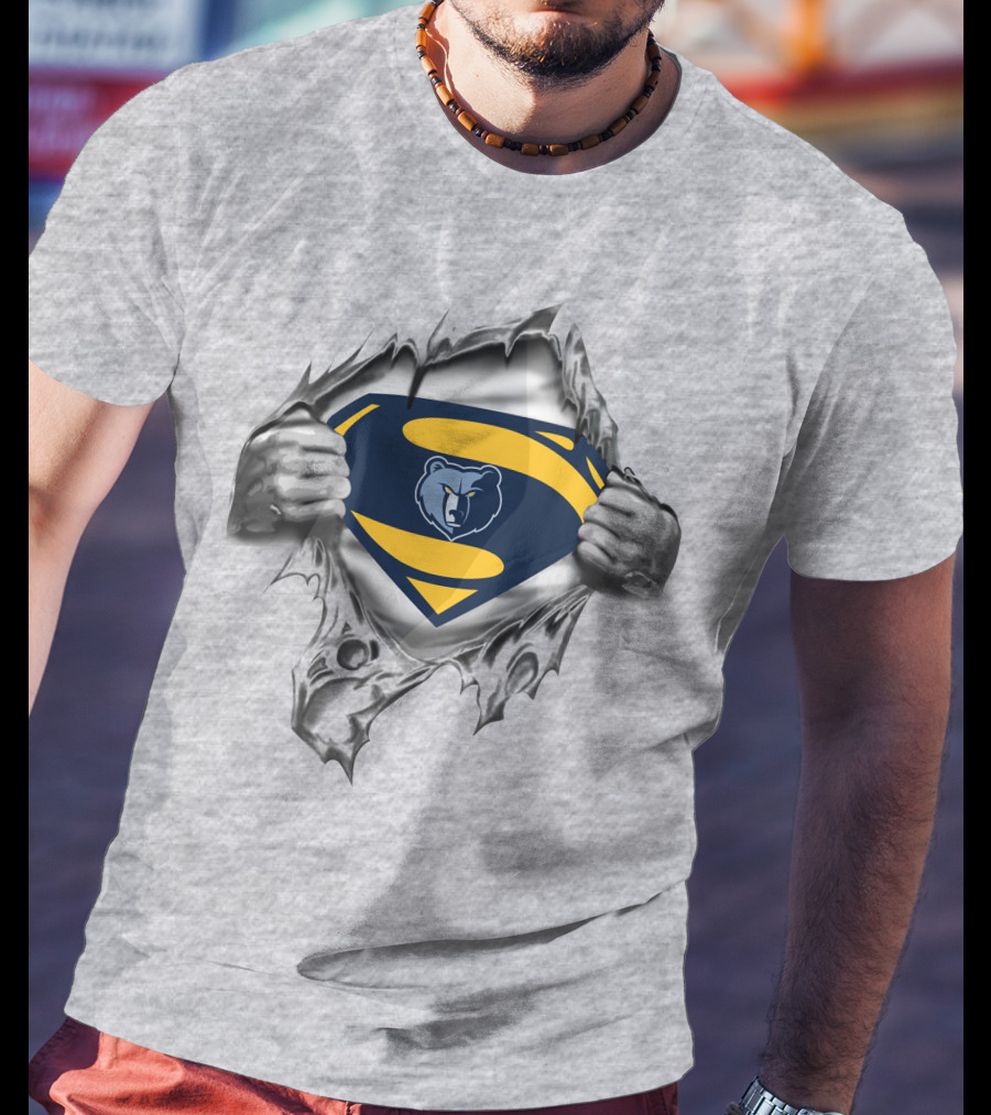 Memphis Grizzlies Superman Logo T-Shirt