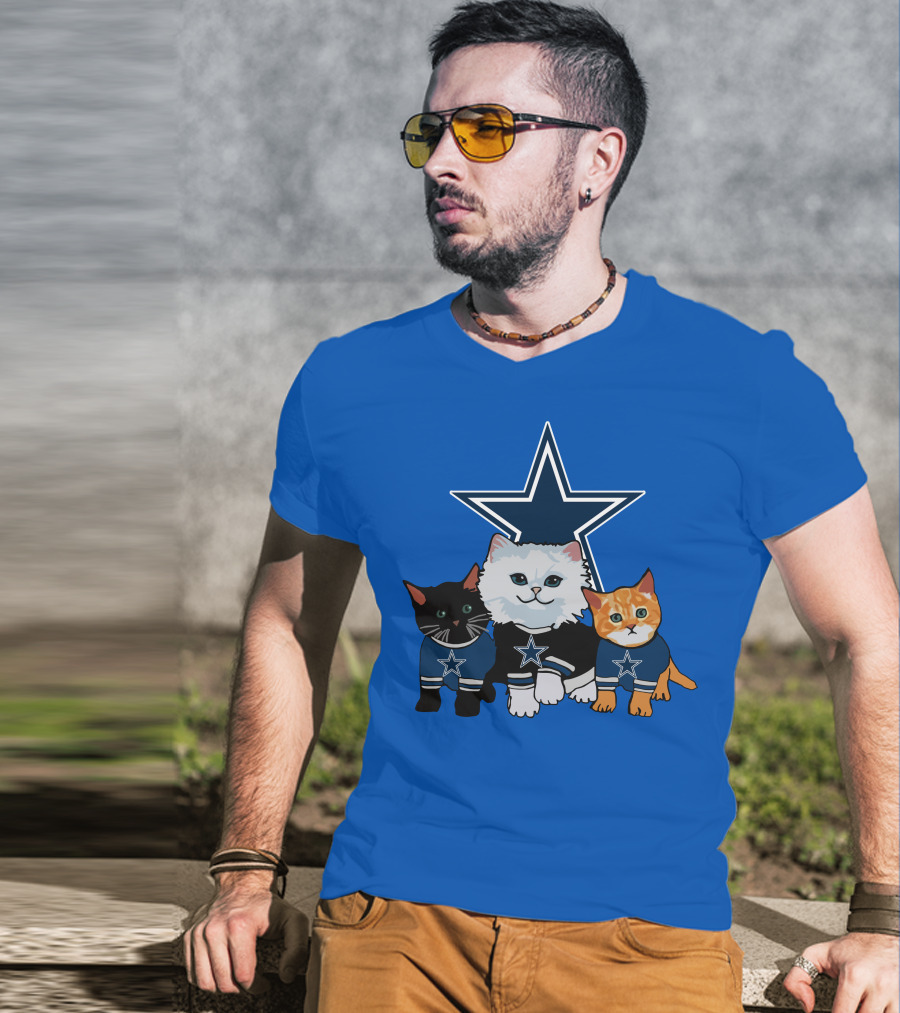 Dallas Cowboys Star Cats T-Shirt