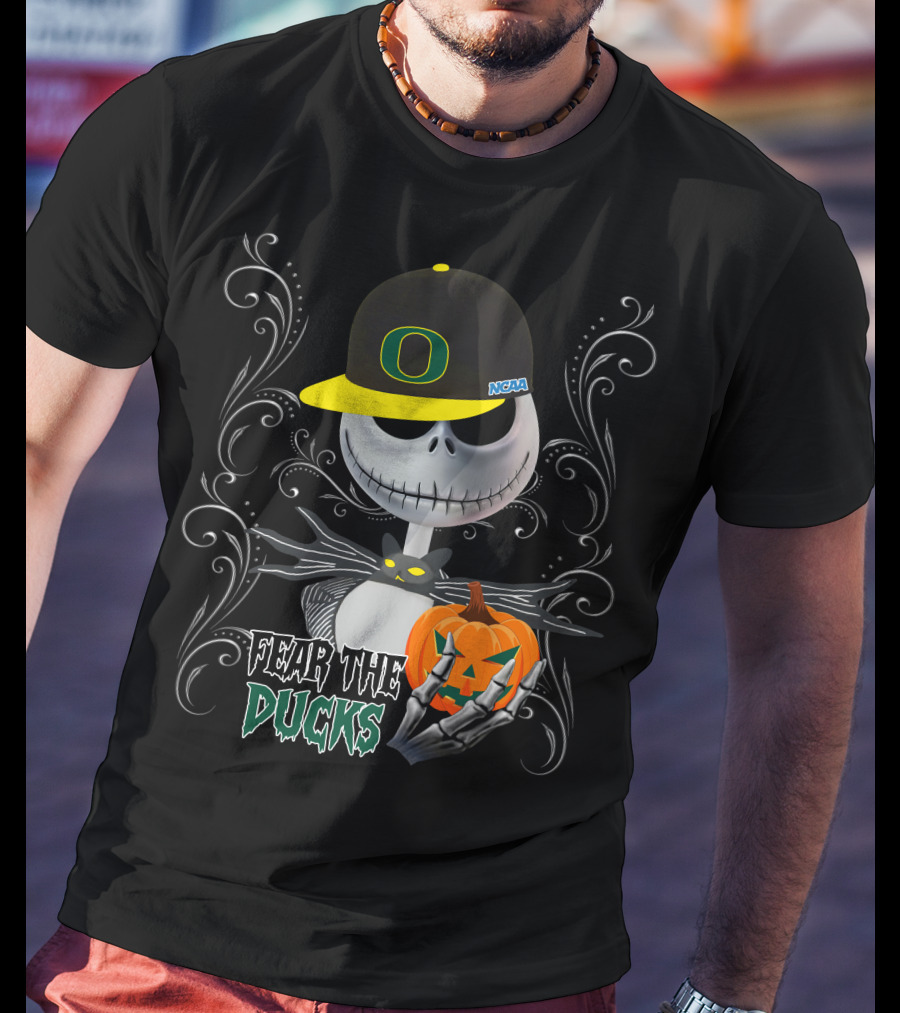 Fear The Ducks Oregon NCAA Jack Pumpkin T-Shirt