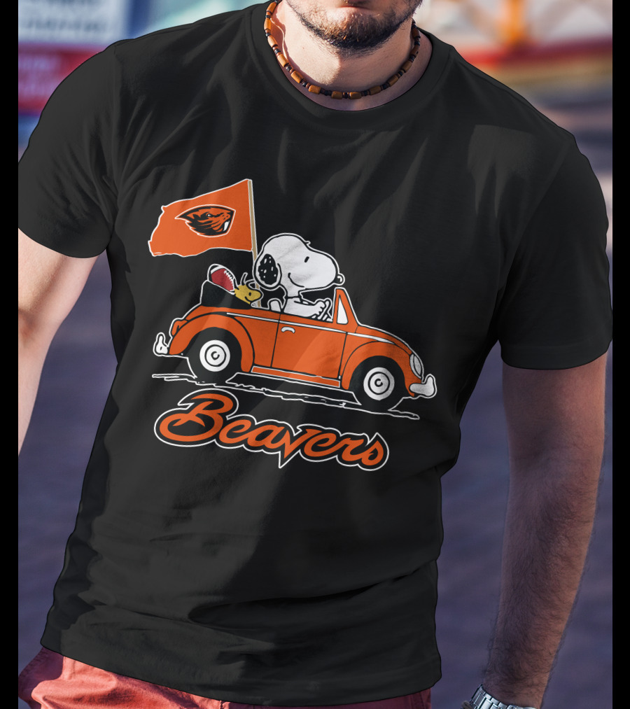 Snoopy Oregon State Beavers Ride Forever T-Shirt