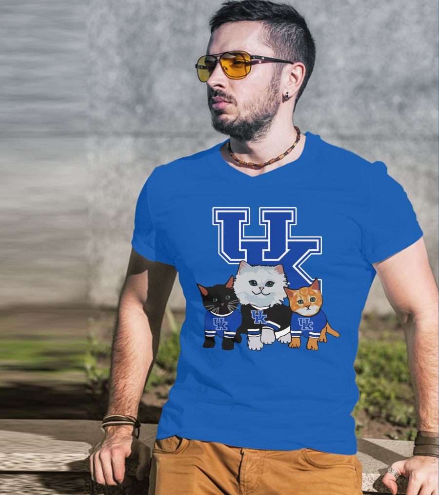 Kentucky Wildcats Cute Cats In UK Jerseys T-Shirt