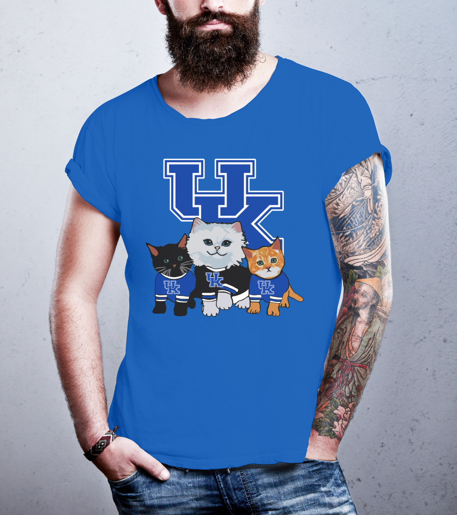 Kentucky Wildcats Cute Cats In UK Jerseys T-Shirt