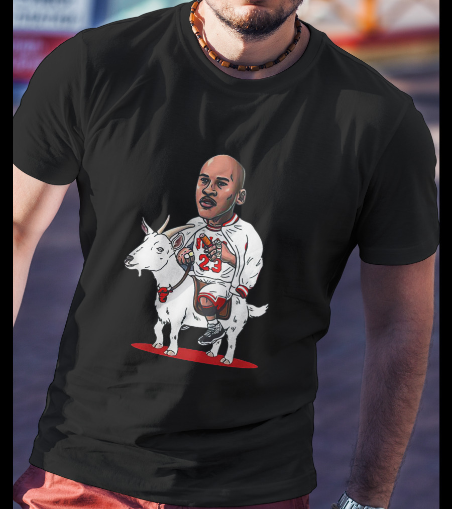 23 Michael Jordan Riding Goat Gardeniateeworld T-Shirt
