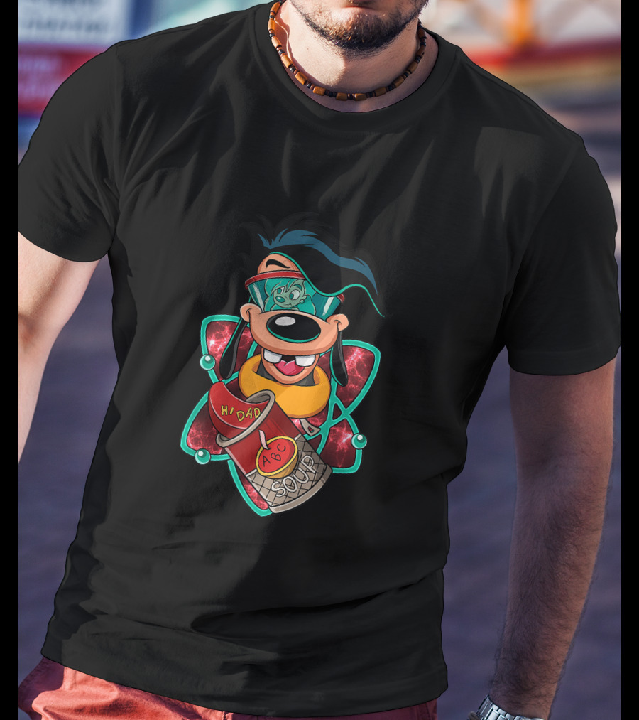 A Goofy Movie Hi Dad ABC Soup Ladies Max Soup Can And Hi Dad Lunchbox T-Shirt