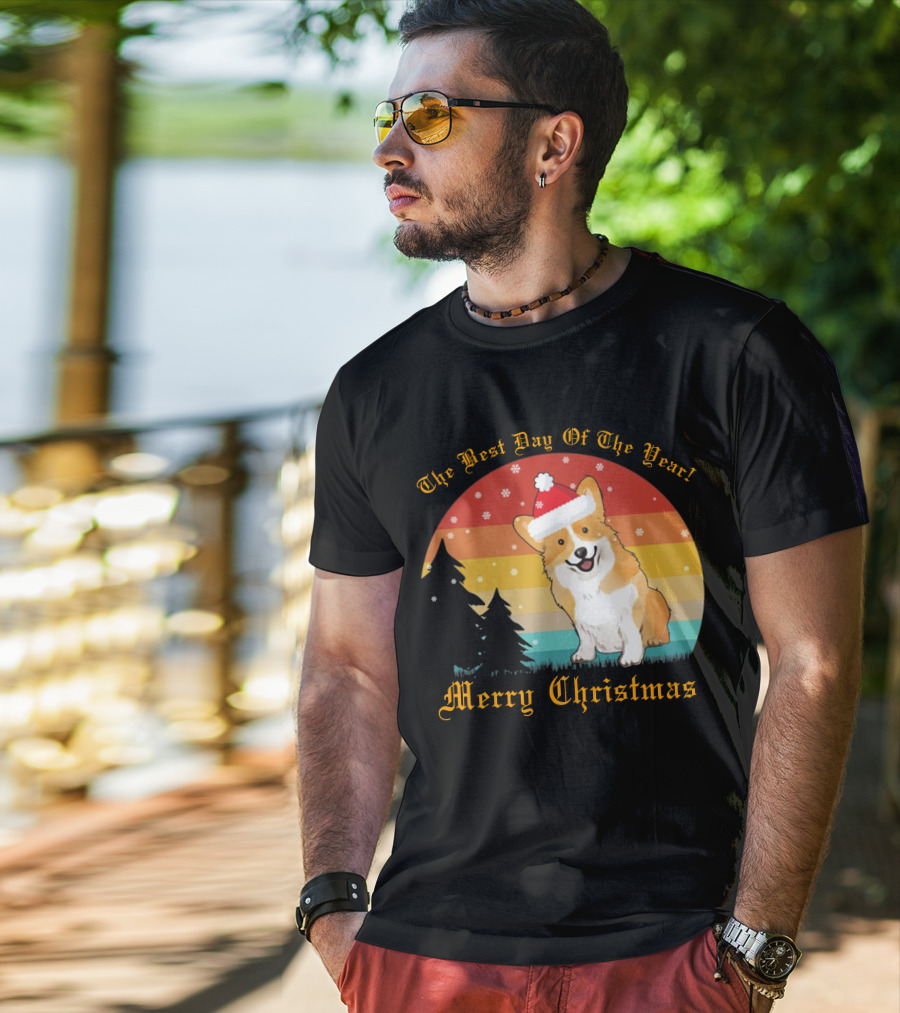 The Best Day Of The Year Merry Christmas Corgi T-Shirt