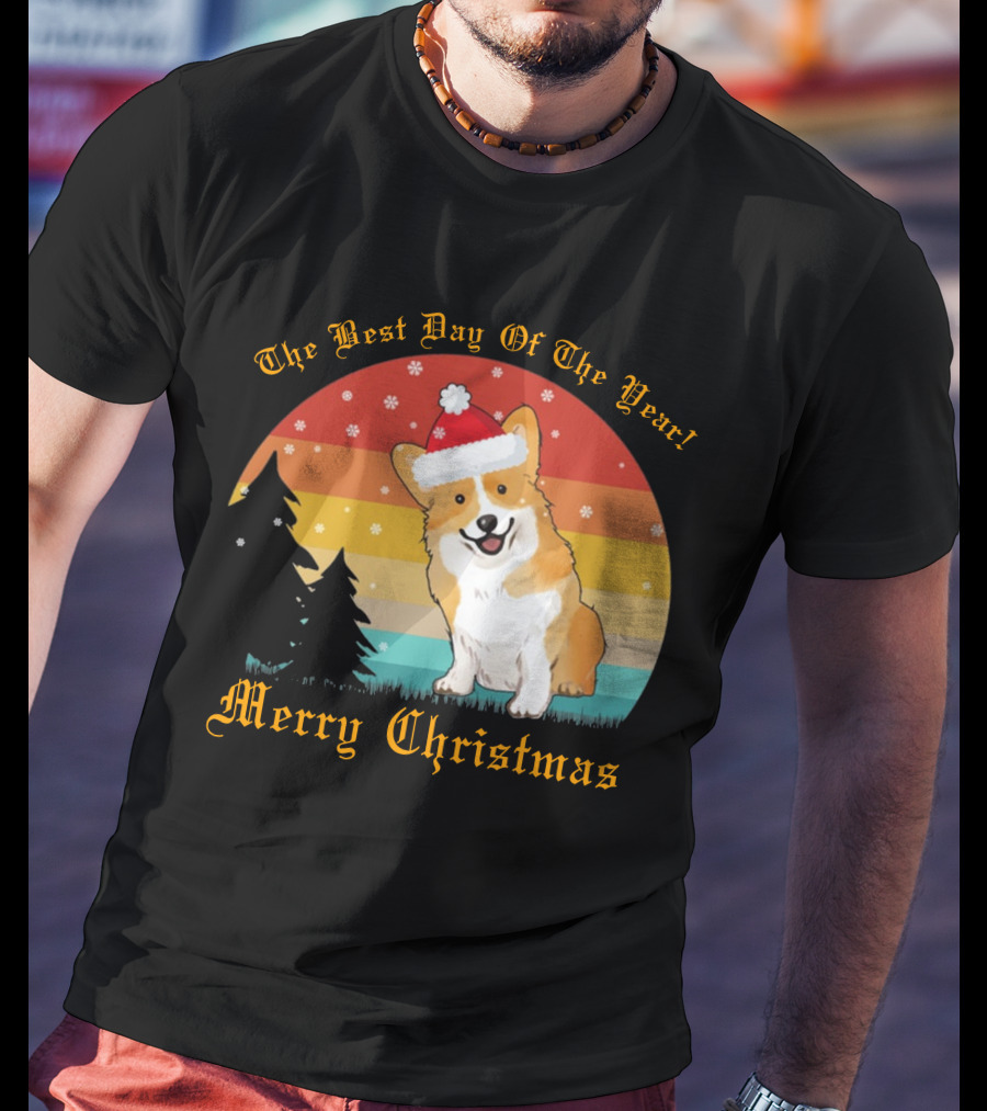 The Best Day Of The Year Merry Christmas Corgi T-Shirt