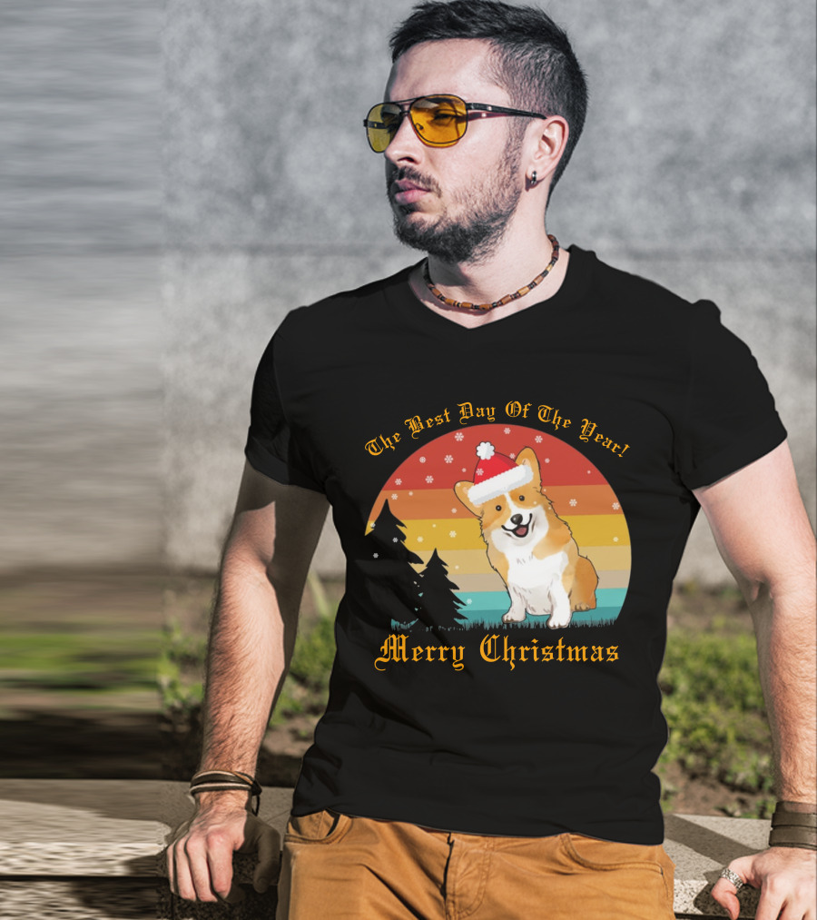 The Best Day Of The Year Merry Christmas Corgi T-Shirt