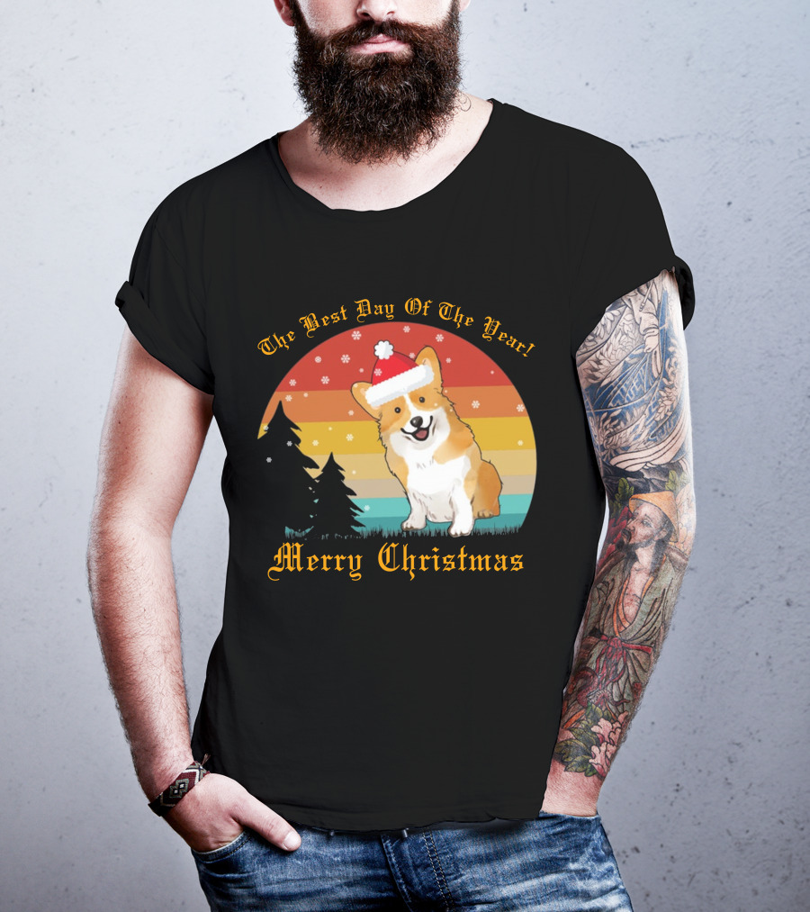 The Best Day Of The Year Merry Christmas Corgi T-Shirt