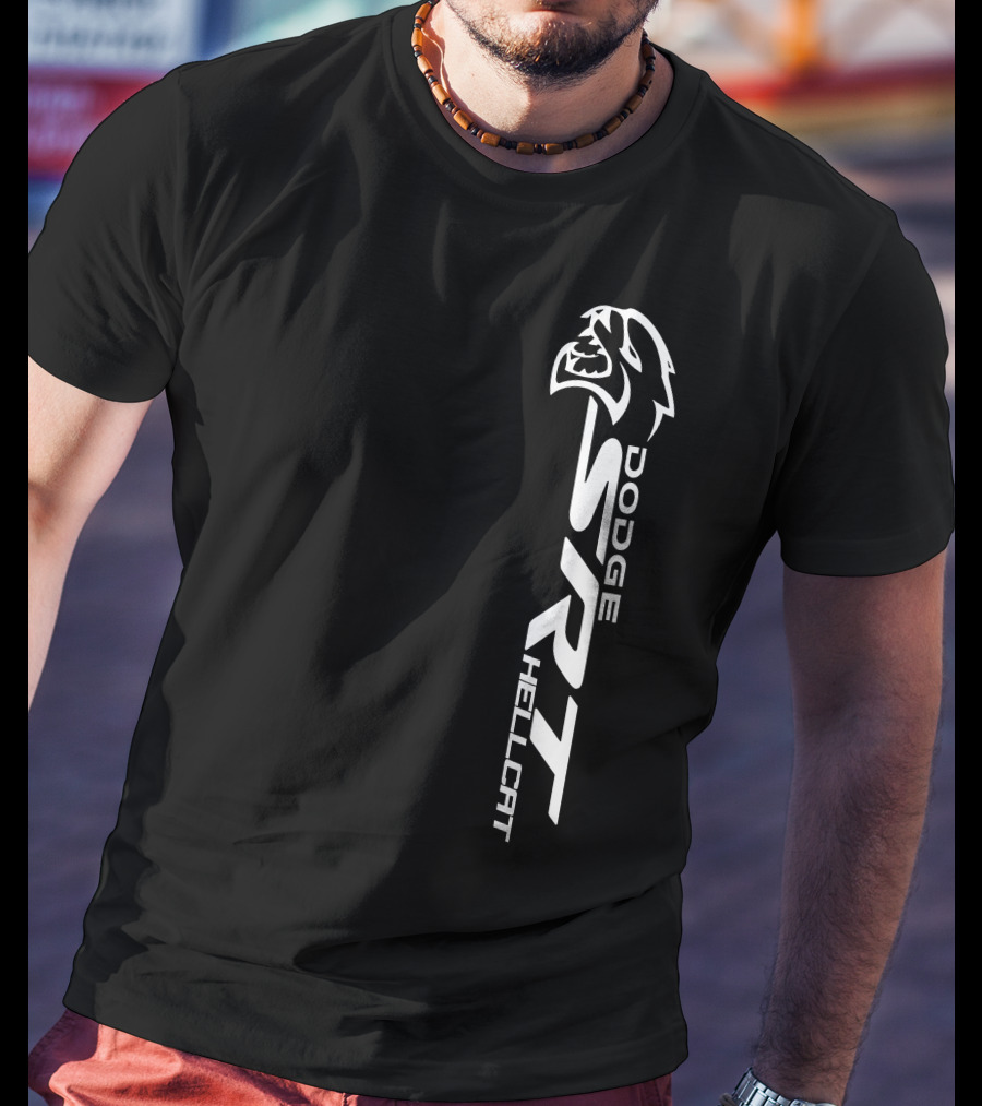 Dodge SRT Hellcat Logo With Cat Head T-Shirt
