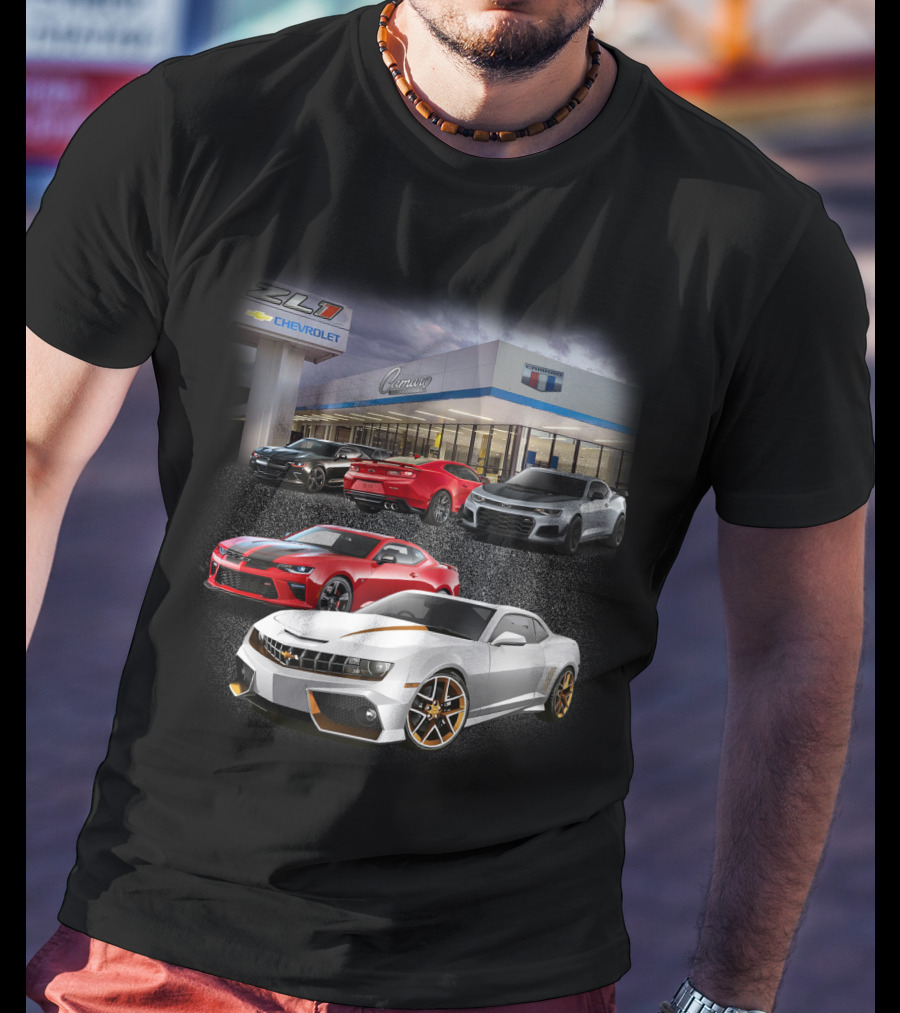 Chevrolet Camaro ZL1 Showroom Display With Multiple Models T-Shirt