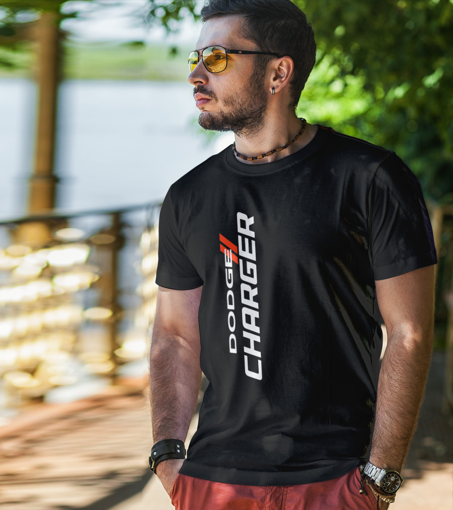 Dodge Charger Vertical Performance Stripe T-Shirt