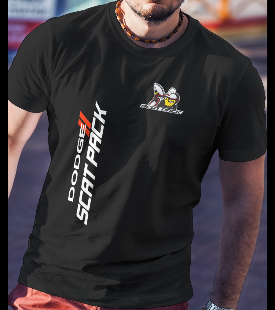 Dodge Scat Pack Logo With Bee Emblem T-Shirt