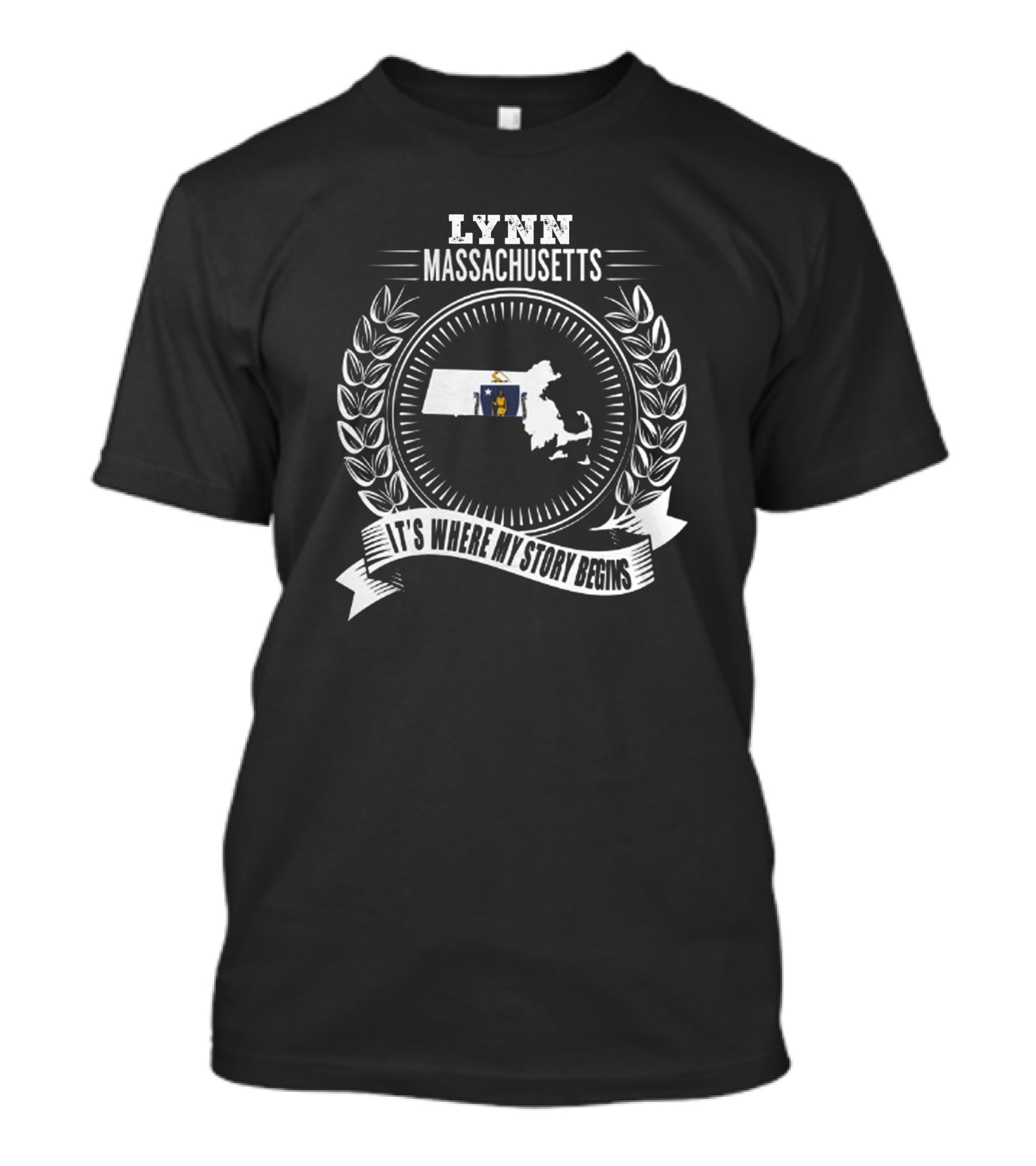 Lynn Massachusetts It's Where My Story Begins T-Shirt
