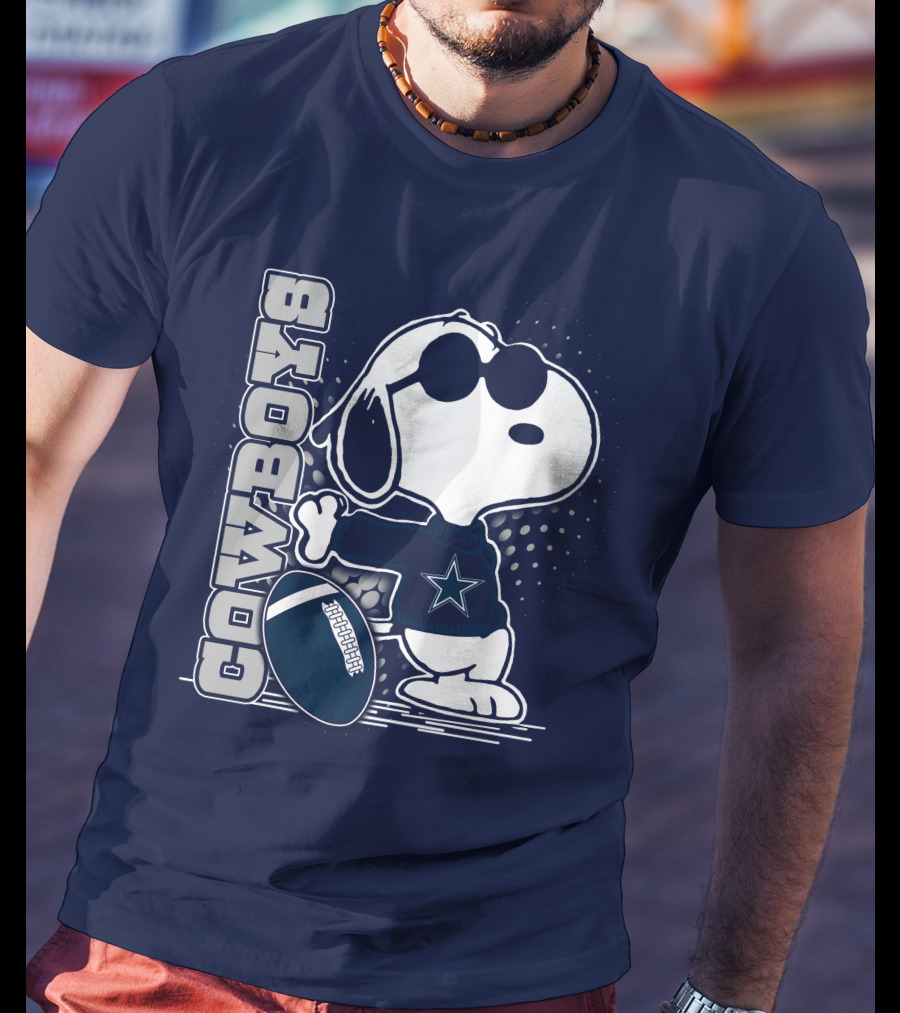 Cowboys Snoopy Football Star T-Shirt