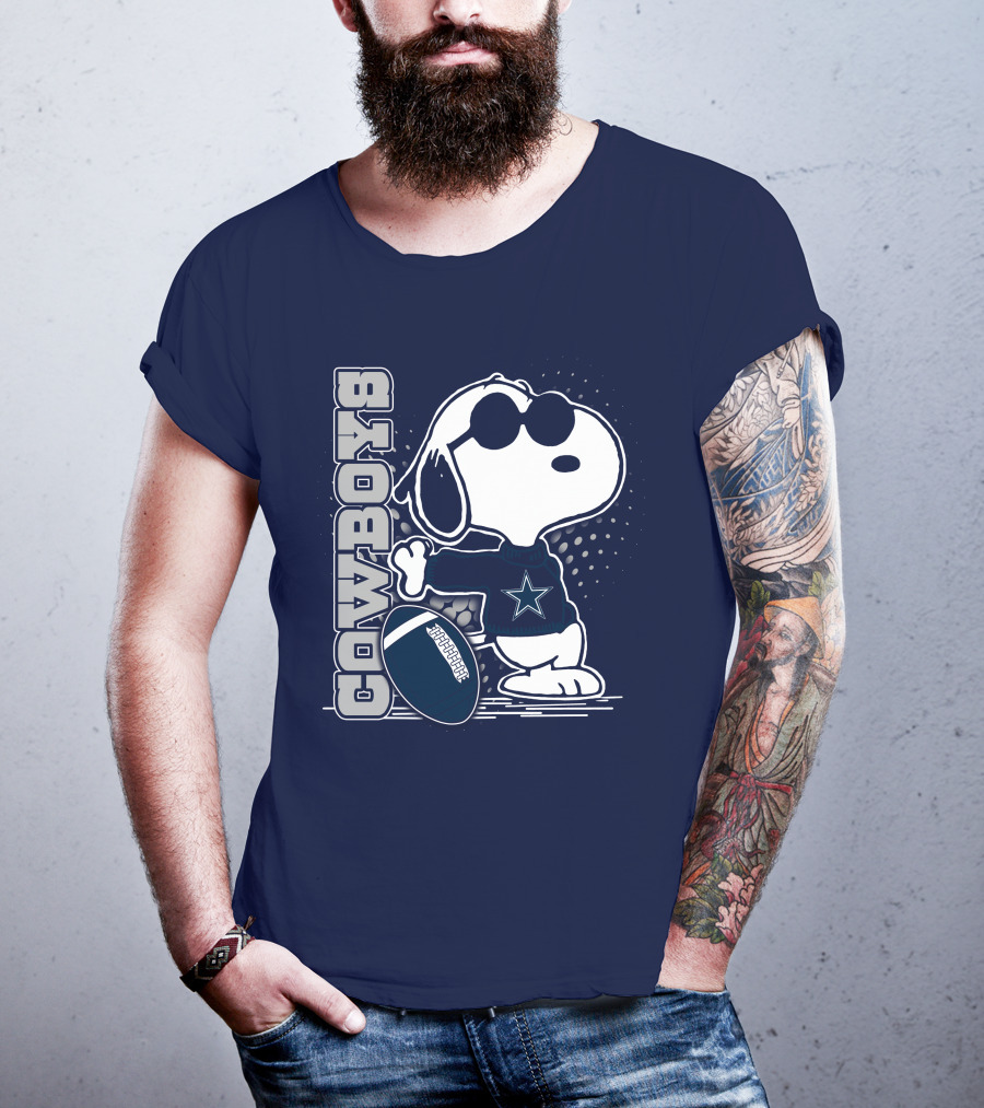Cowboys Snoopy Football Star T-Shirt