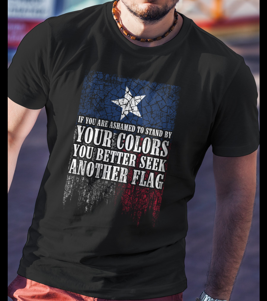 If You Are Ashamed To Stand By Your Colors You Better Seek Another Flag T-Shirt
