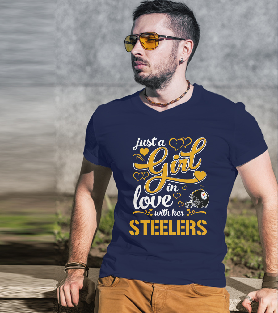 Just A Girl In Love With Her Pittsburgh Steelers T-Shirt