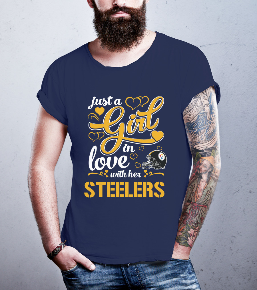 Just A Girl In Love With Her Pittsburgh Steelers T-Shirt