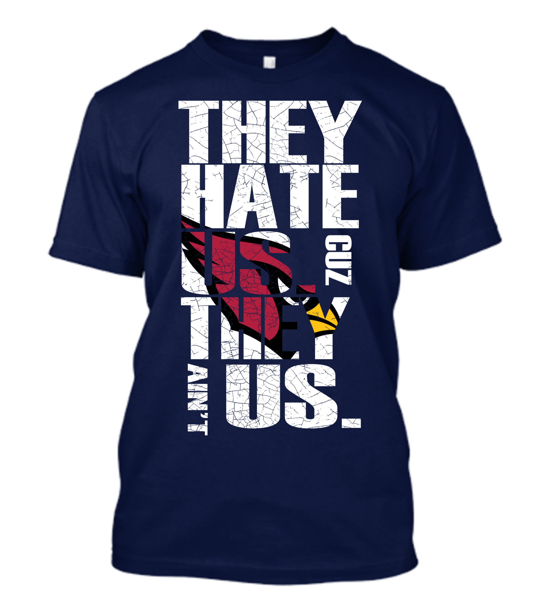 They Hate Us Cuz They Ain't Us Arizona Cardinals T-Shirt