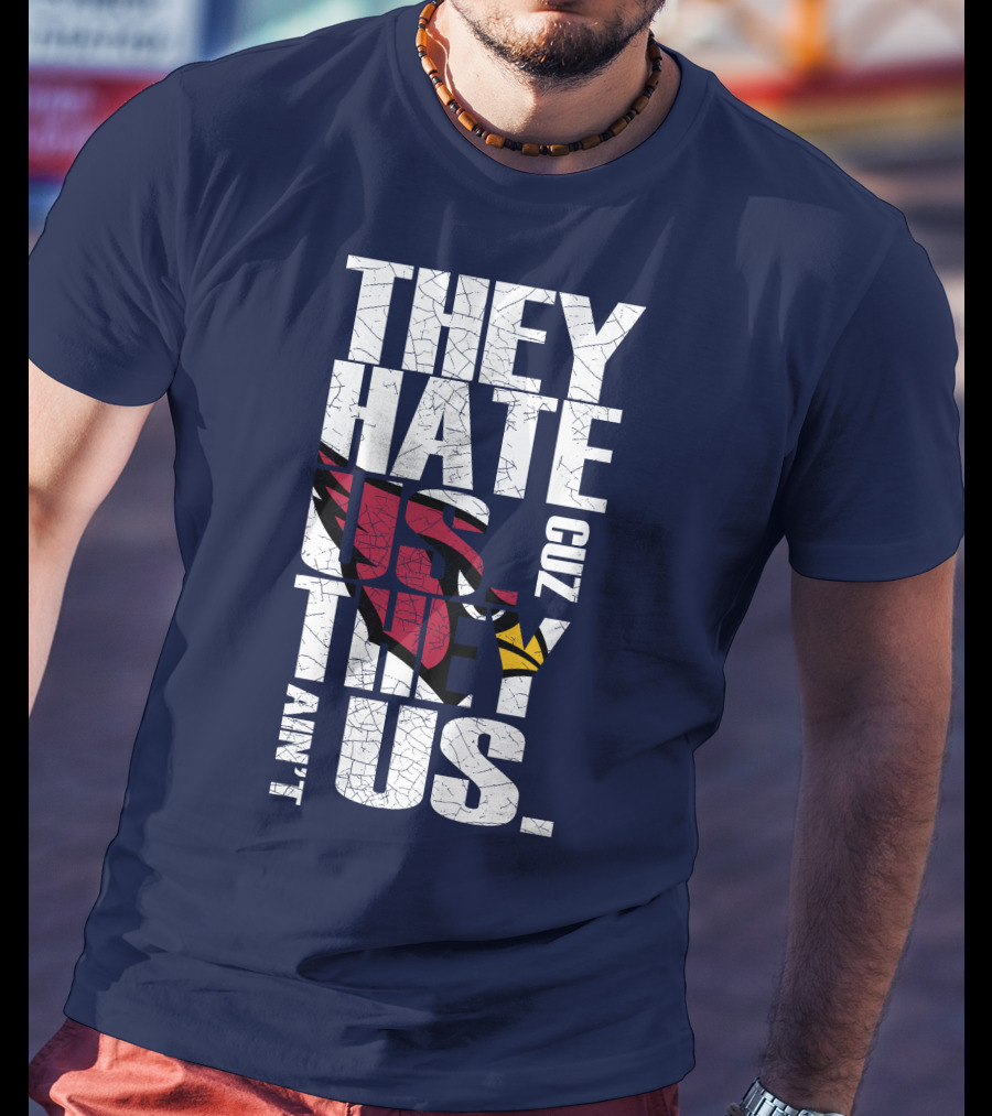 They Hate Us Cuz They Ain't Us Arizona Cardinals T-Shirt