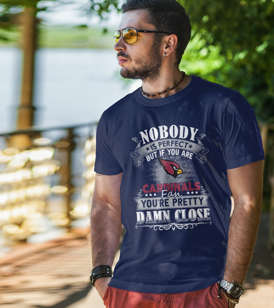 Nobody Is Perfect But If You Are Arizona Cardinals Fan You're Pretty Damn Close T-Shirt