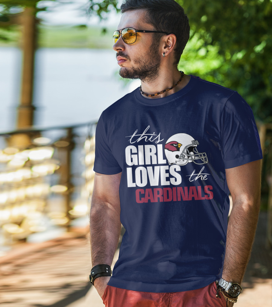 This Girl Loves The Arizona Cardinals Helmet T-Shirt