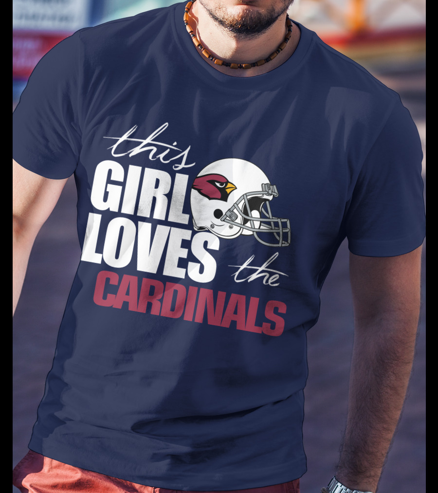 This Girl Loves The Arizona Cardinals Helmet T-Shirt