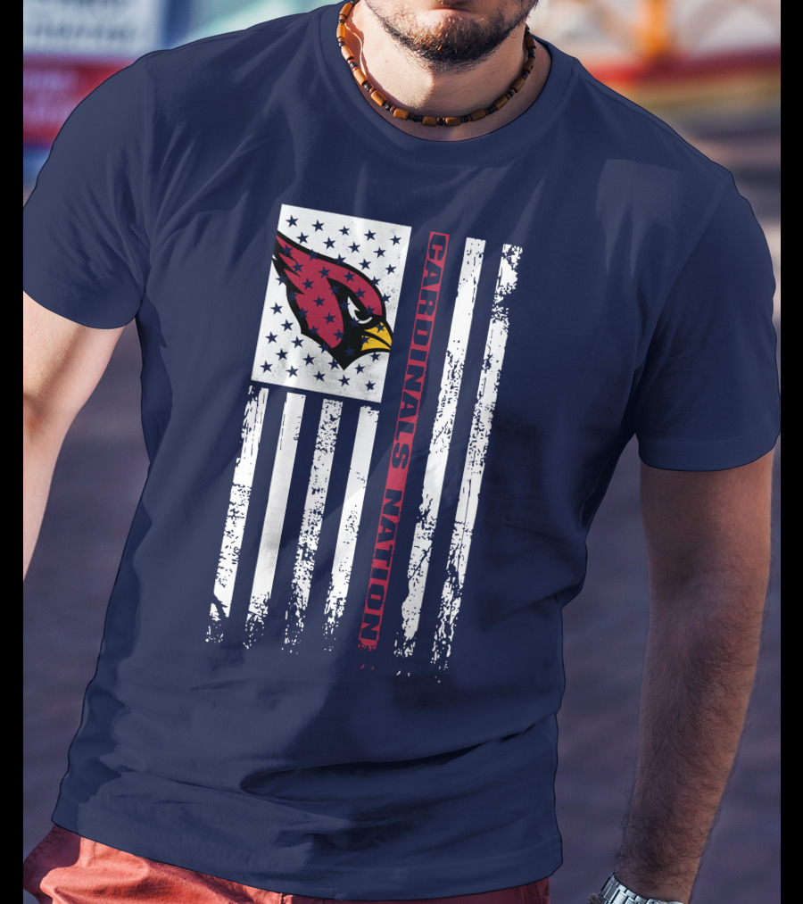 Arizona Cardinals Flag Cardinals Nation T-Shirt