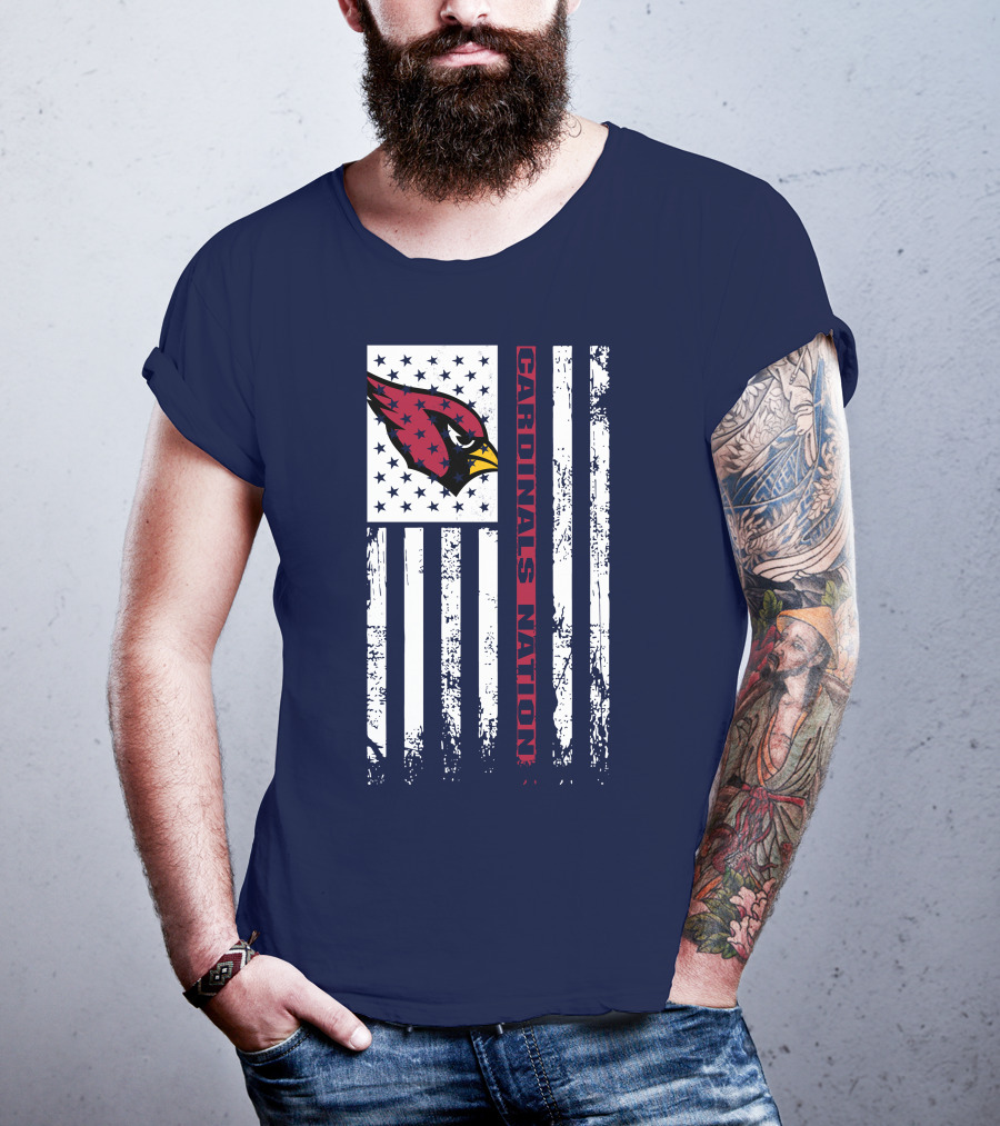 Arizona Cardinals Flag Cardinals Nation T-Shirt