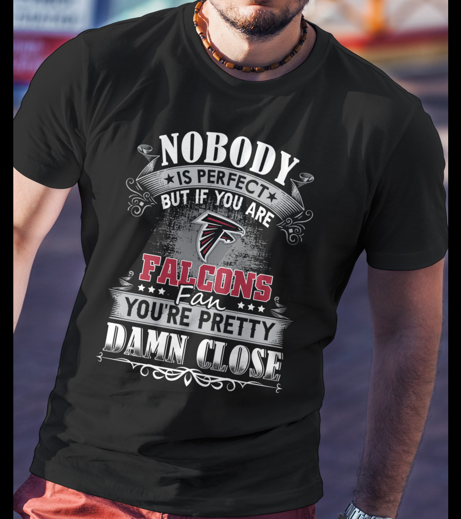 Nobody Is Perfect But If You Are Falcons Fan You're Pretty Damn Close T-Shirt