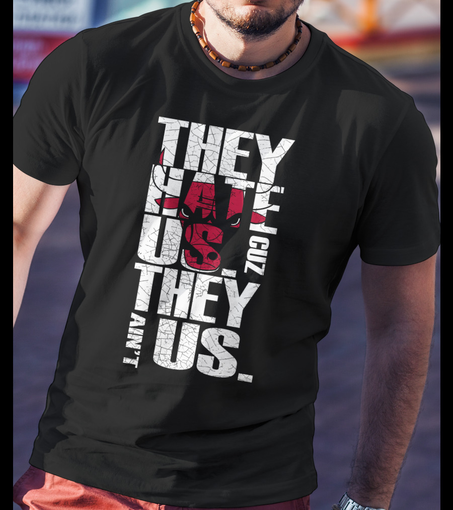 They Hate Us Cuz They Ain't Us Chicago Bulls T-Shirt