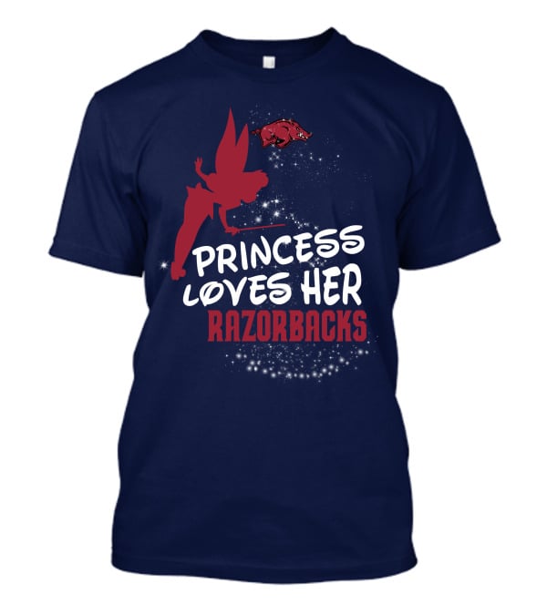 Princess Loves Her Arkansas Razorbacks T-Shirt