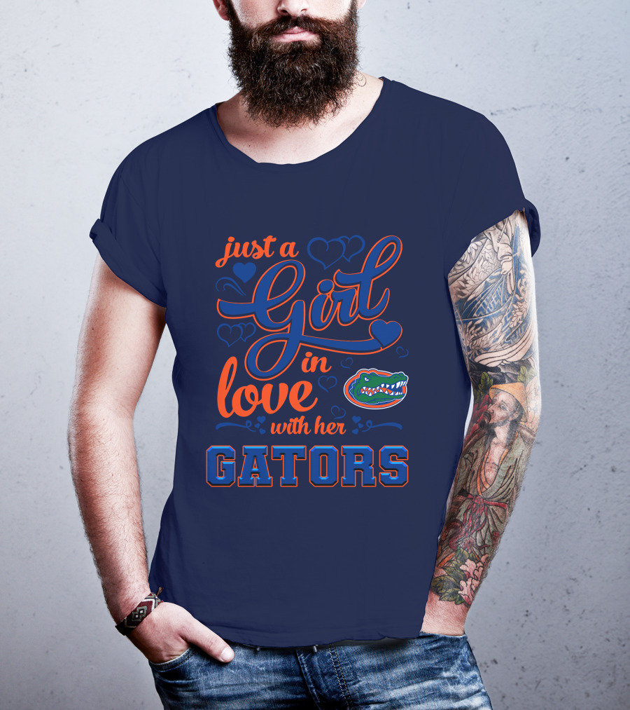Just A Girl In Love With Her Florida Gators T-Shirt